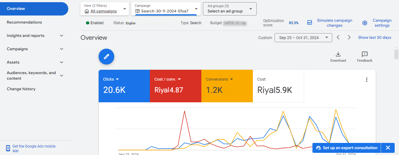 FST Search Campaign Dashboard